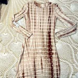 Tye dye body con  dress.